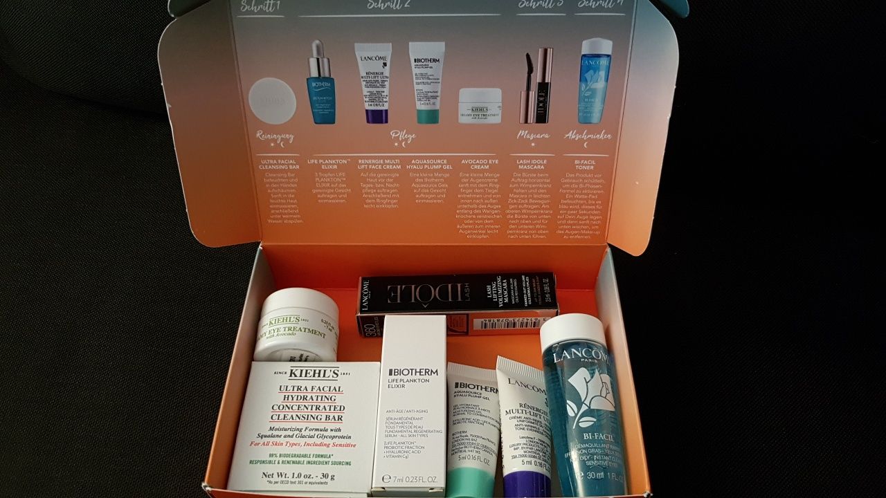 Подарочный набор из 7 мини версий Lancome,Biotherm,Kiehl's оригинал.