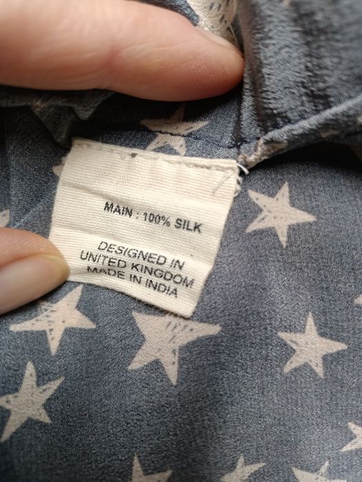 Bluzka Indie silk haft Boho Hippie art okazja