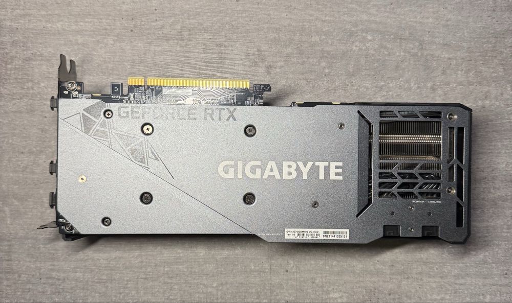 Видеокарта Gigabyte RTX 3070 8gb Gaming OC