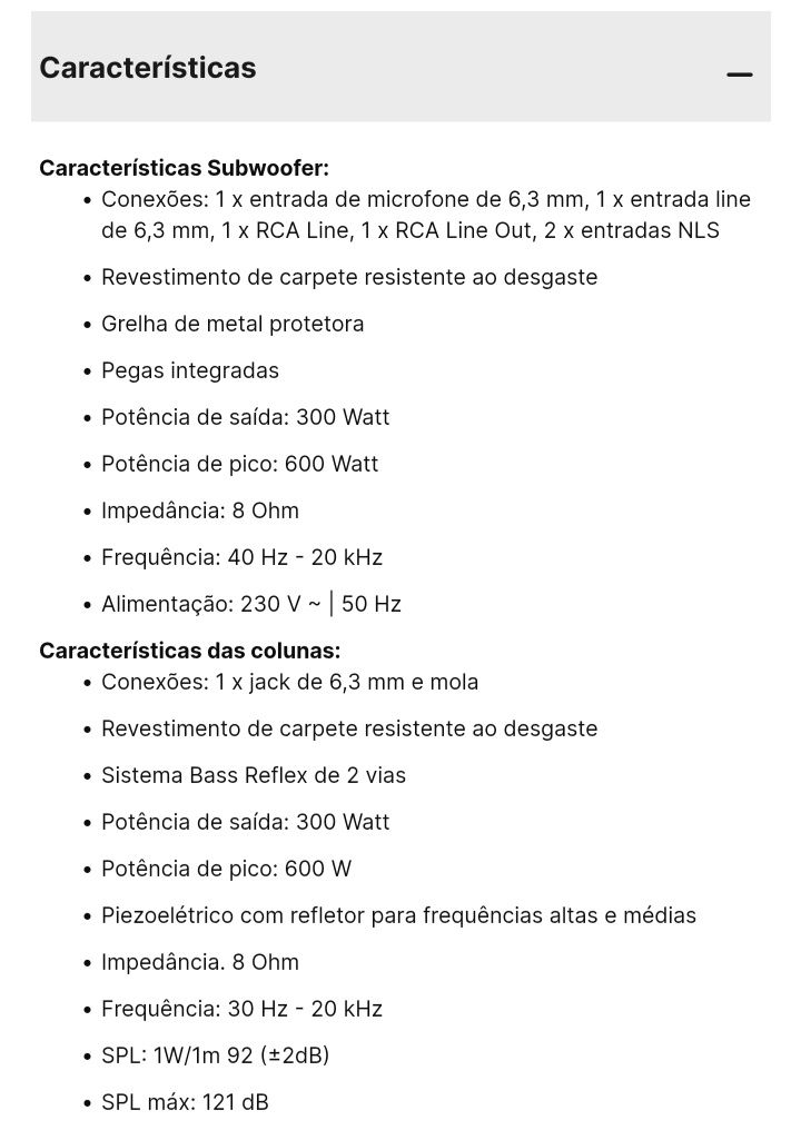 AUNA - Cube 1512 Set PA 2.1 Ativo