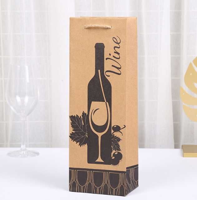 Torebka prezentowa NA ALKOHOL EKO - WINO 36 cm