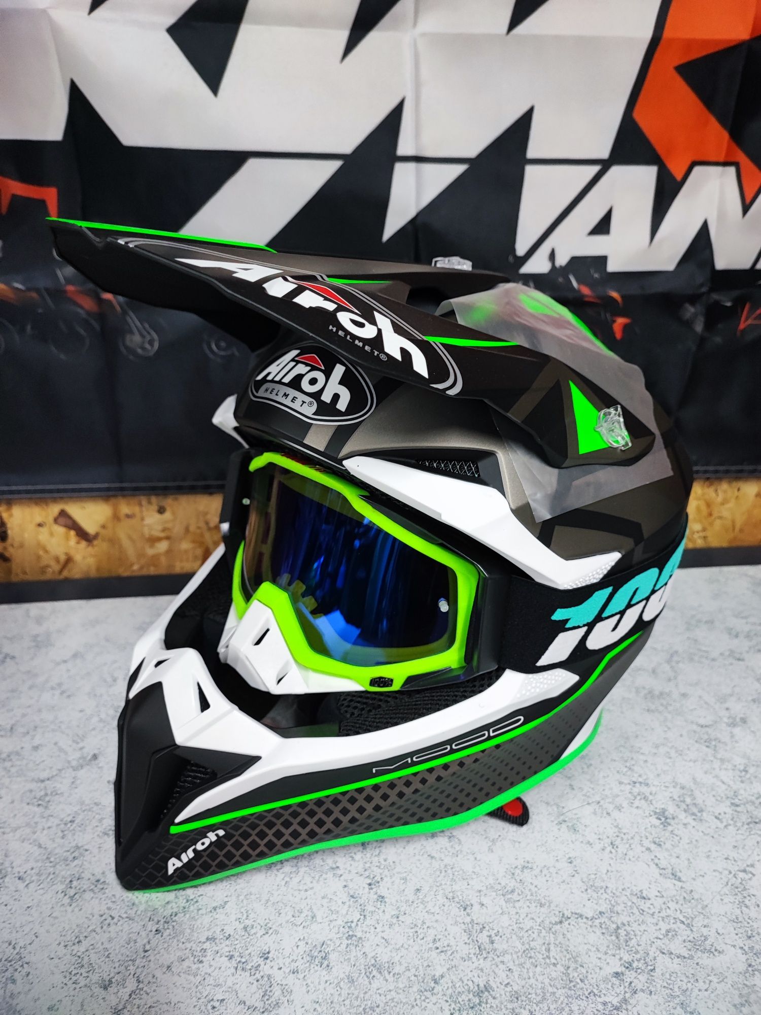 Kask airoh M cross enduro motocross quad ATV rowerowy mtb