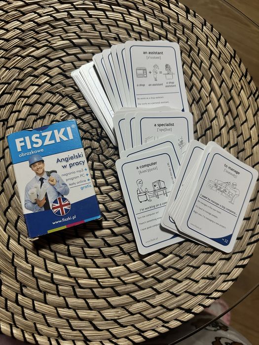 fiszki obrazkowe angielski w pracy