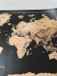 Mapa świata- zdrapka