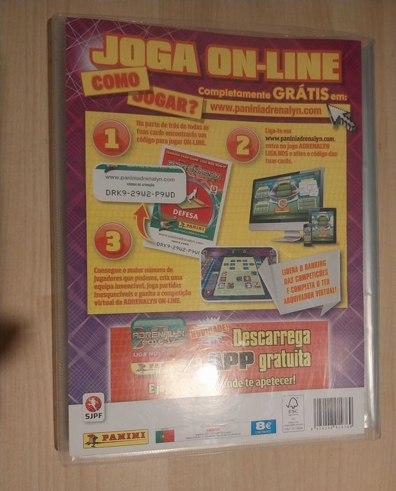 Caderneta com cartas Trading Cards Liga NOS 2016-17