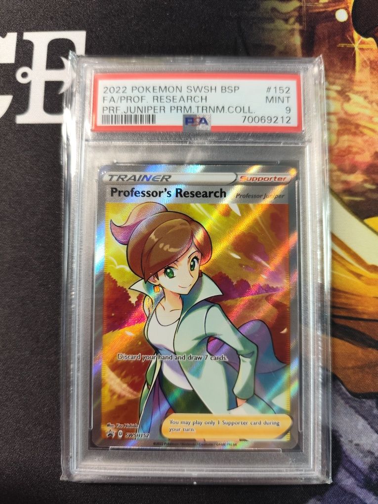 Pokemon Professor's Research Juniper #152 Full Art Promo PSA 9