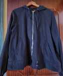 Parka preto com capuz