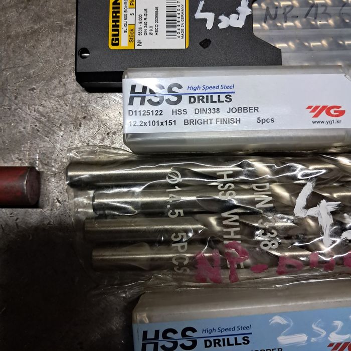 Wiertła do metalu nowe hss