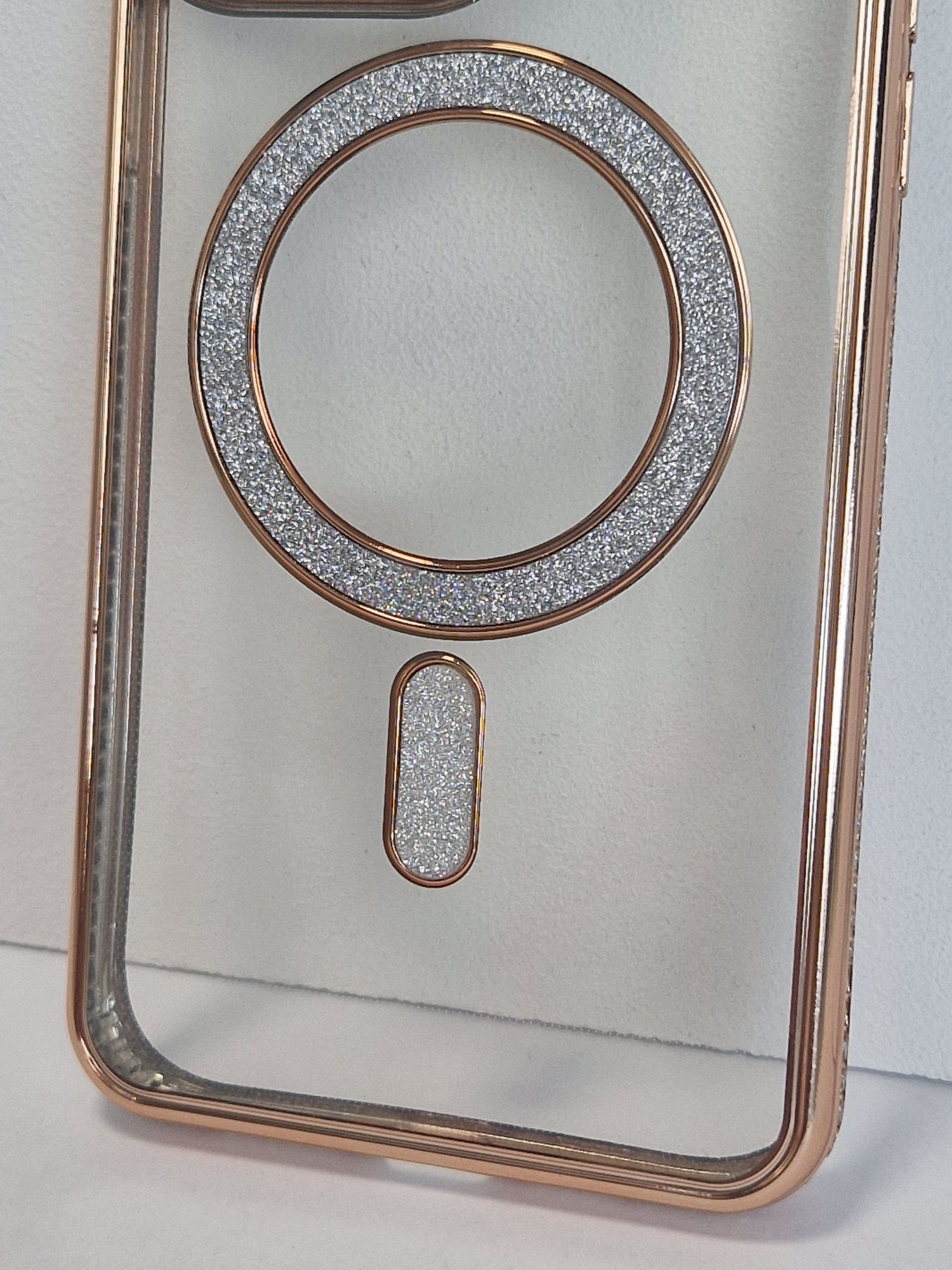 Bling Magsafe Case do Iphone 14 Pro Max złoty