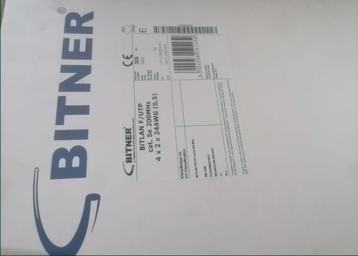 Skrętka internetowa UTP FTP lan cat5 cat6 cat6a cat7 kabel 305m 500m