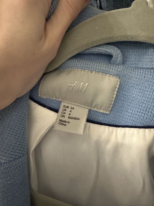 Піджак/жакет твідовий блакитний H&M