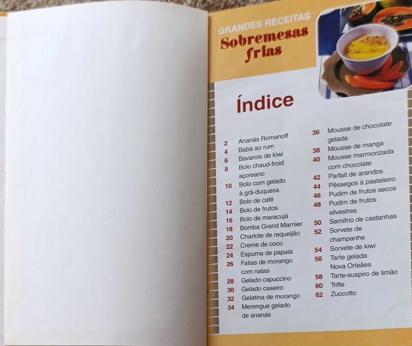 Livros 1 de Doces Tradicionais e 1 Sobremesas Frias - Biblioteca Ativa