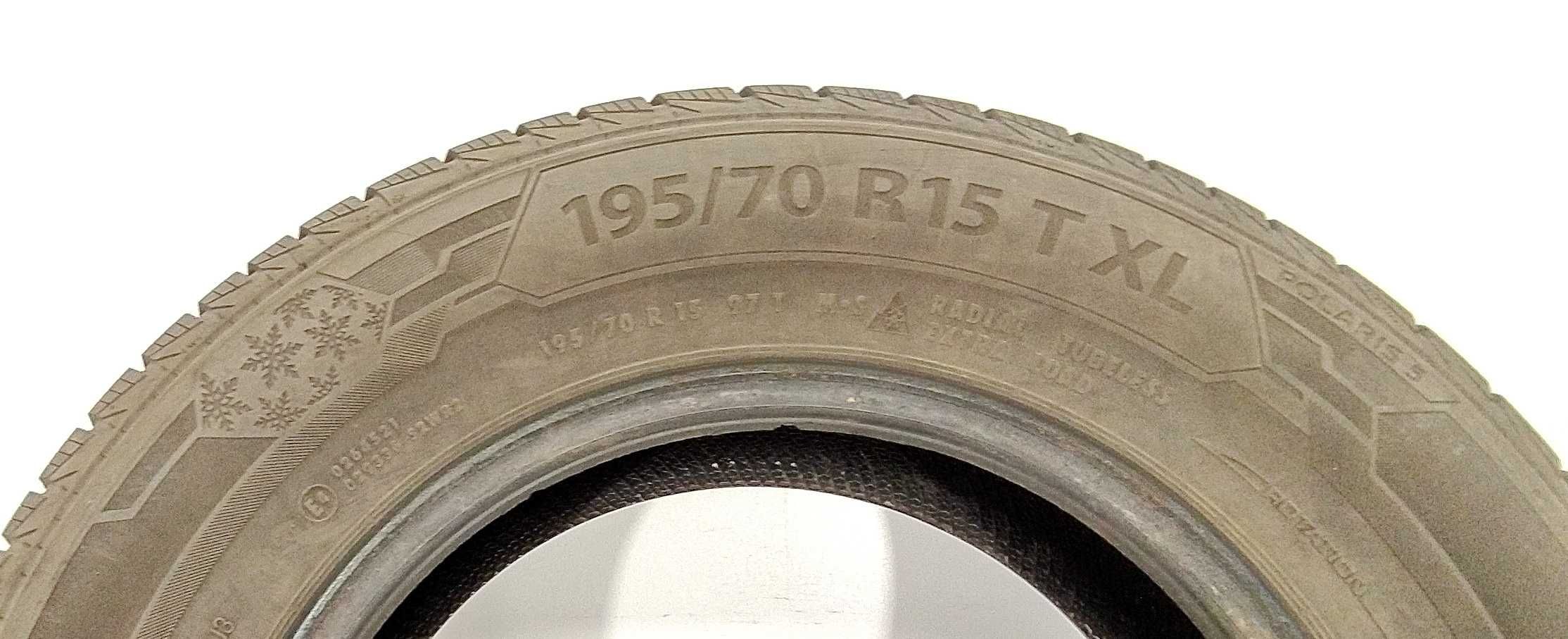 4x 195/70 R15 XL Barum Polaris 5 opony zimowe 6,5 mm / montaż