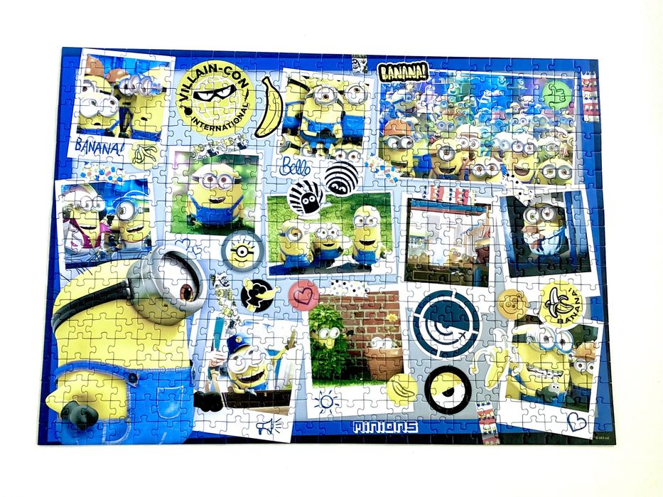 Minionki plakat obrazek z puzzli