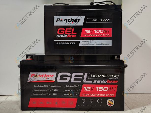 Гелевий акумулятор до інвертору Panther GEL 12V 100Ah, SaveLine