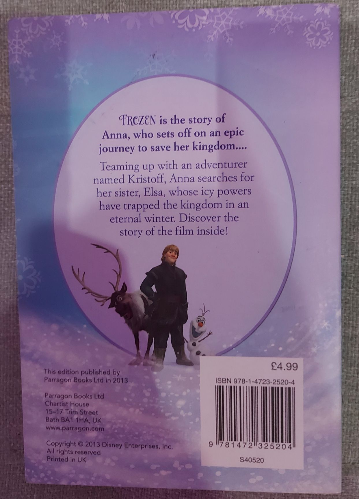 Frozen Book of the Film