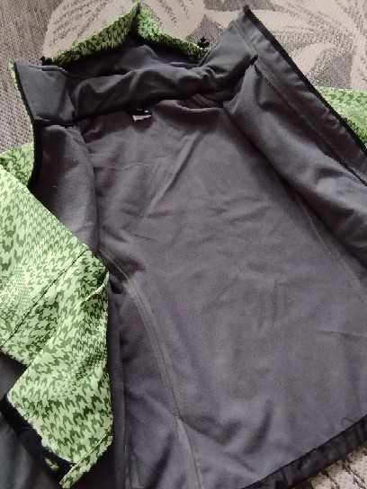 Nowa kurtka damska Softshell zielona pepitka M