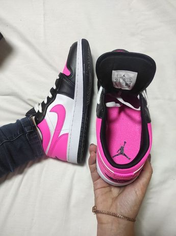 Новинка!  Женские Кроссовки Nike Air Jordan 1 low Pink