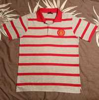 Bawełniana koszulka polo, t-shirt męski Manchester United, rozmiar M,