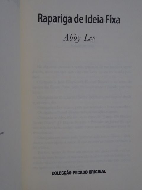 Rapariga de Ideia Fixa de Abby Lee