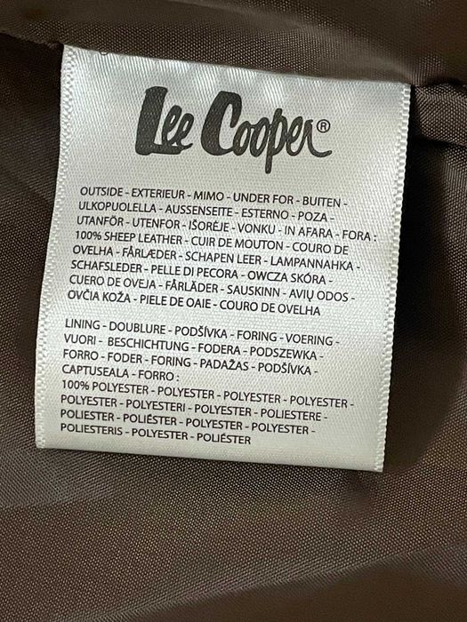 Lee Cooper kurtka męska model BRIAG BROWN r. M  100% skóra owcza/ brąz