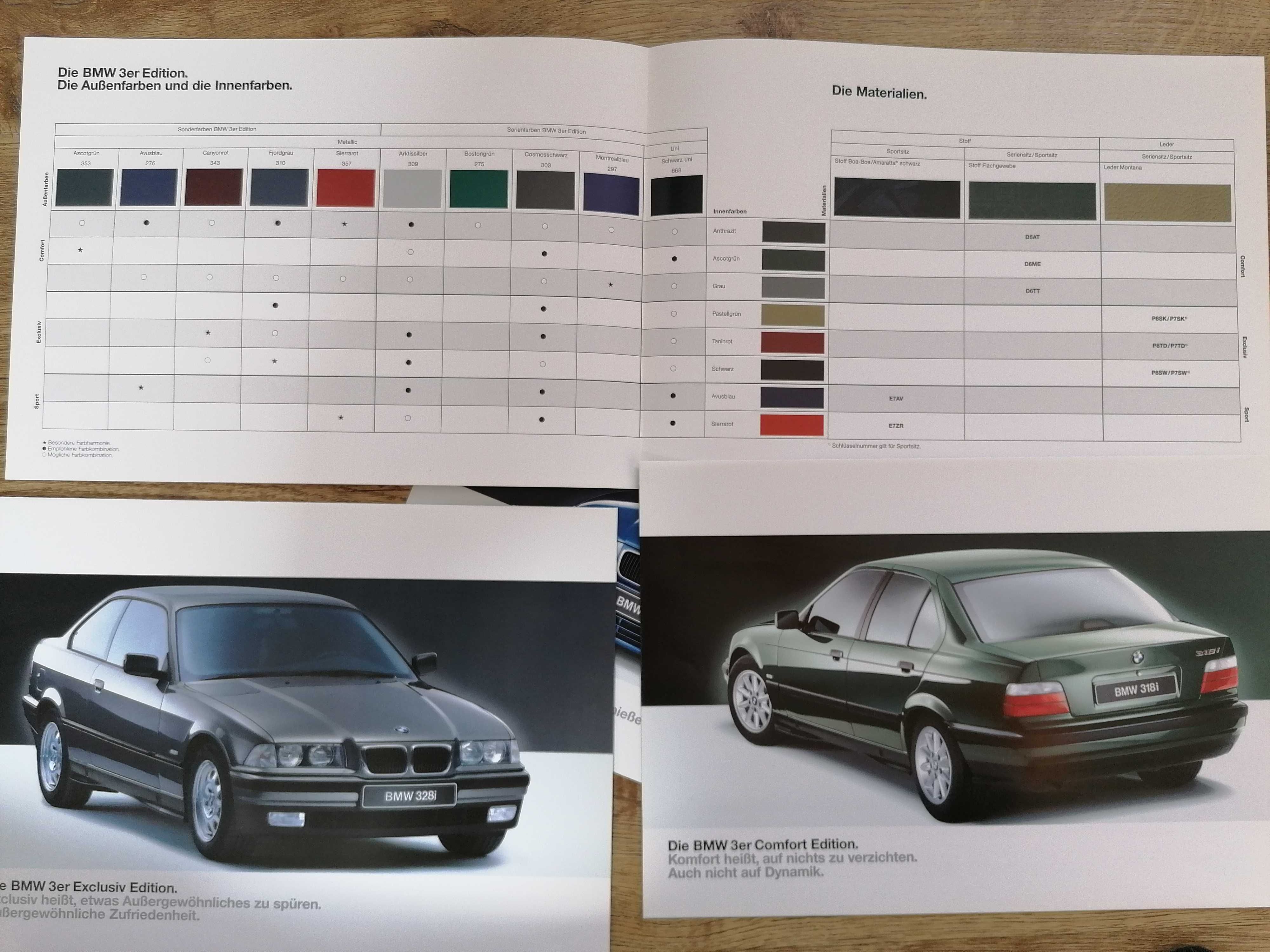 Prospekt BMW 3 E36 Edition