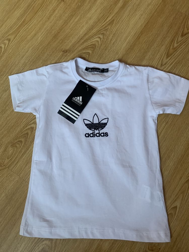 Adidas  98-104 спортивна футболка біла