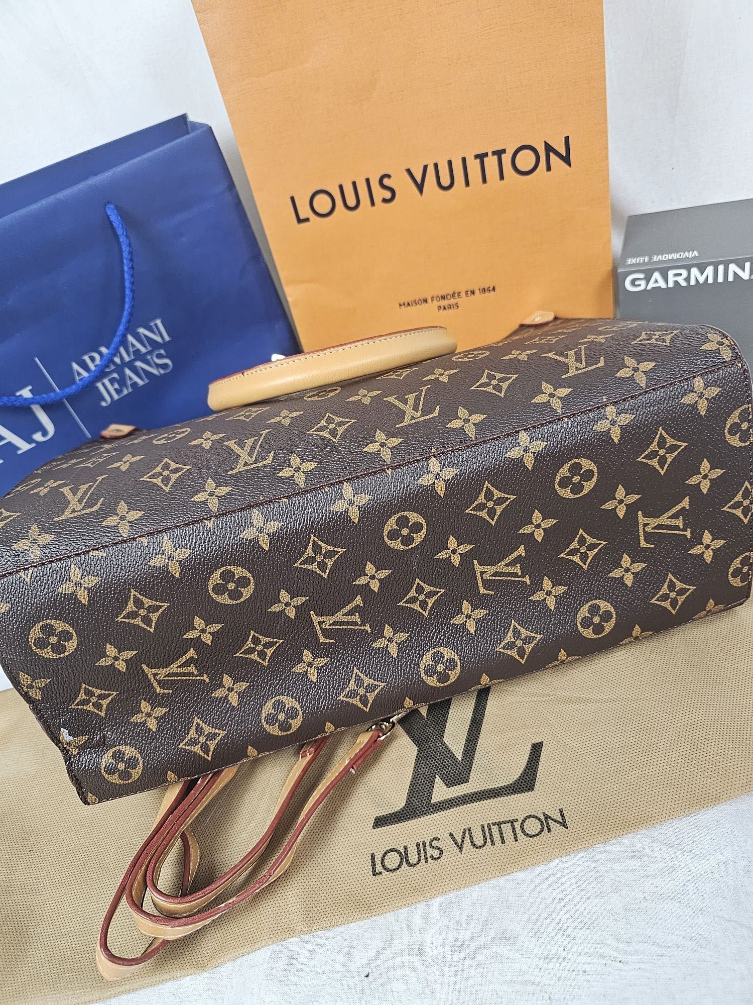 Torebka Louis Vuitton torebki duzy kuferek brazowa LV