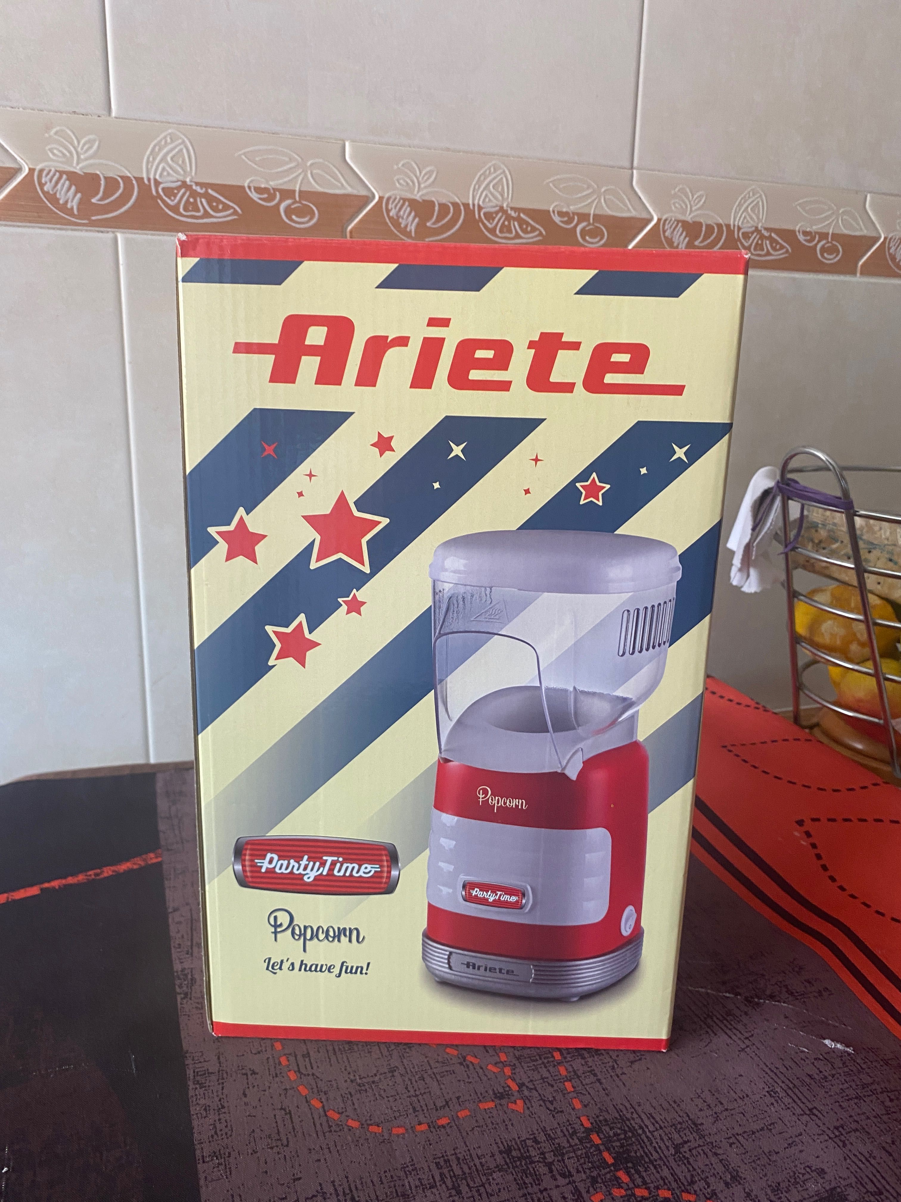 Máquina de fazer pipocas sem óleo