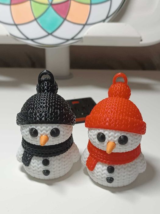 Іграшка на ялинку Сніговички (набор 4 шт+ 6 сніжинок), игрушка на ёлку