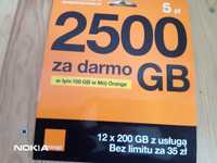 Starter OrangeFree 5zł+6GB/30dni