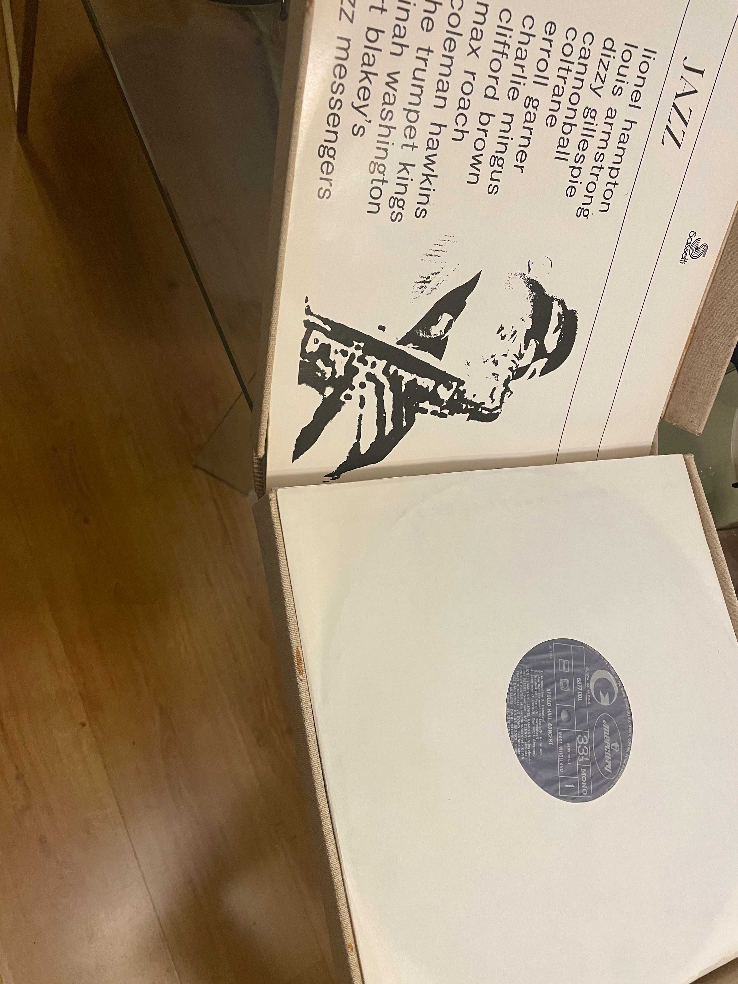Caixa de compilação de Jazz Discos de vinil antigos (10)