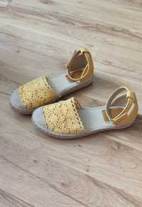 Buty espadryle żółte