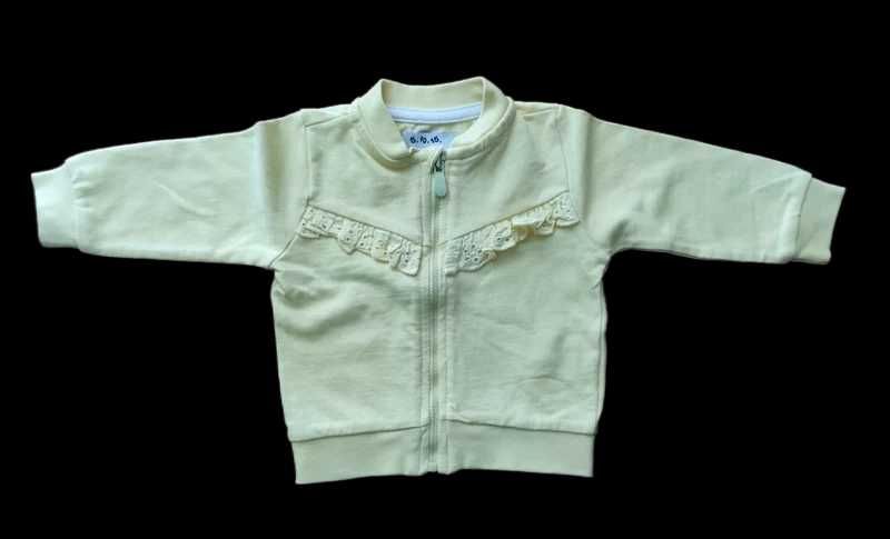 BOBASEK - piękna rozpinana ŻÓŁTA - bluza  rozm.68cm -firma 5-10-15