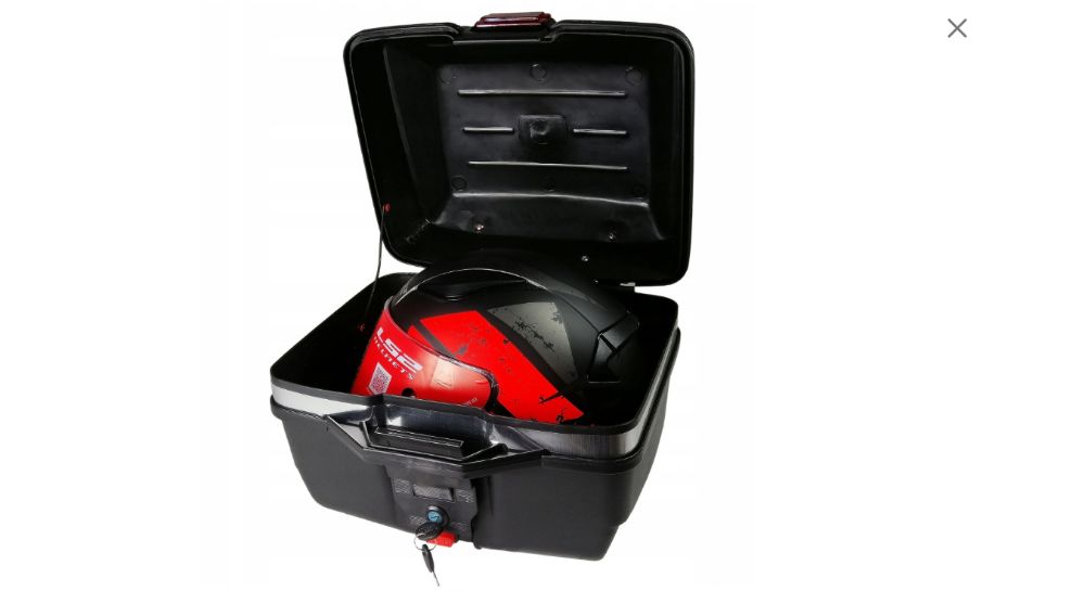 Kufer motocyklowy wypinany z oparciem 24L KUFER NA SKUTER NA KASK