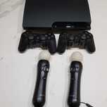 MEGA Zestaw Playstation 3 Slim 2x Dualshock Move + Gry, 8 gier