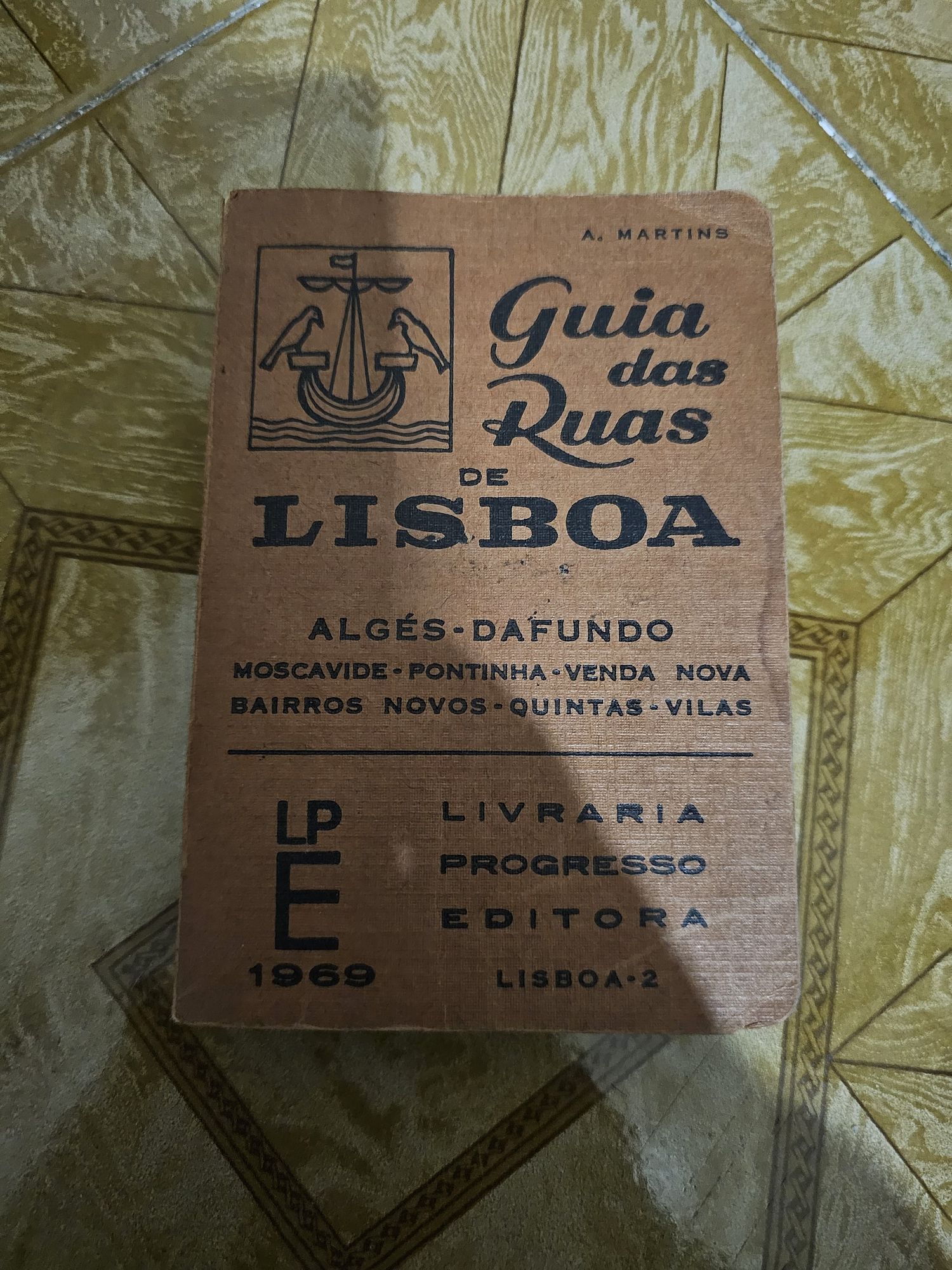 Guia das Ruas de Lisboa de 1969 - Livro Vintage