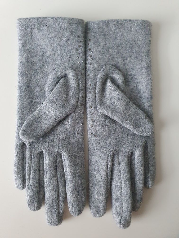 Rękawiczki szare nowe Mohito