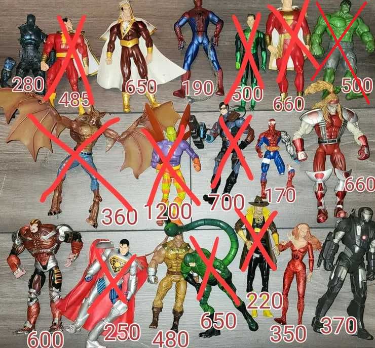 Hasbro Toy Biz DC Comics DC collectables Marvel фигурки,две фотографии