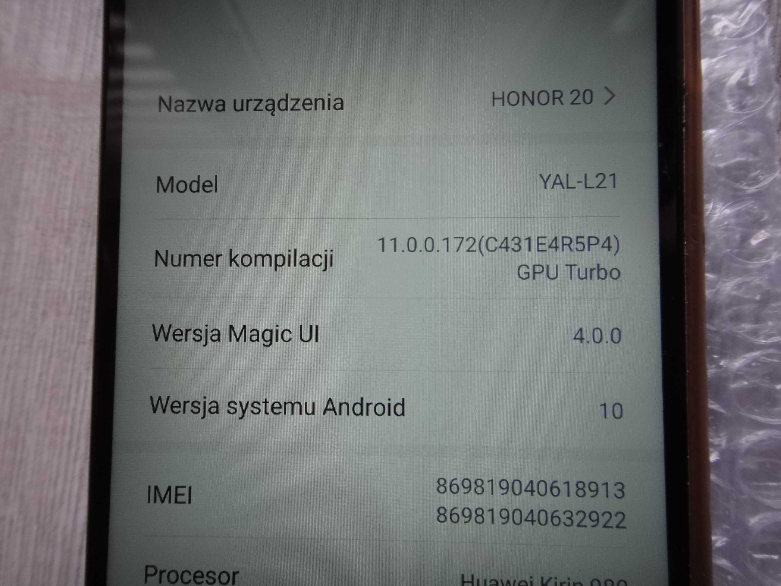 Honor 20  YAL-L21 128/6GB