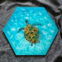 Інтер'єрна 3D картина Черепаха ручної роботи