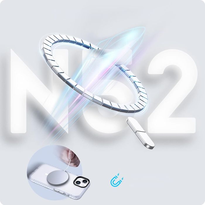 Etui Iphone 13 Iphone 14 Półprzeźroczyste Białe Case Obudowa Magsafe