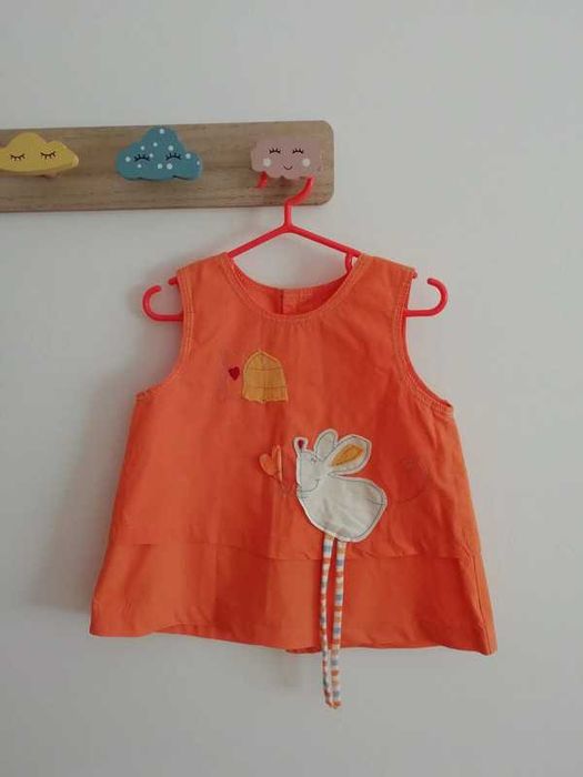 Vestido fresco para menina - 3-6 meses
