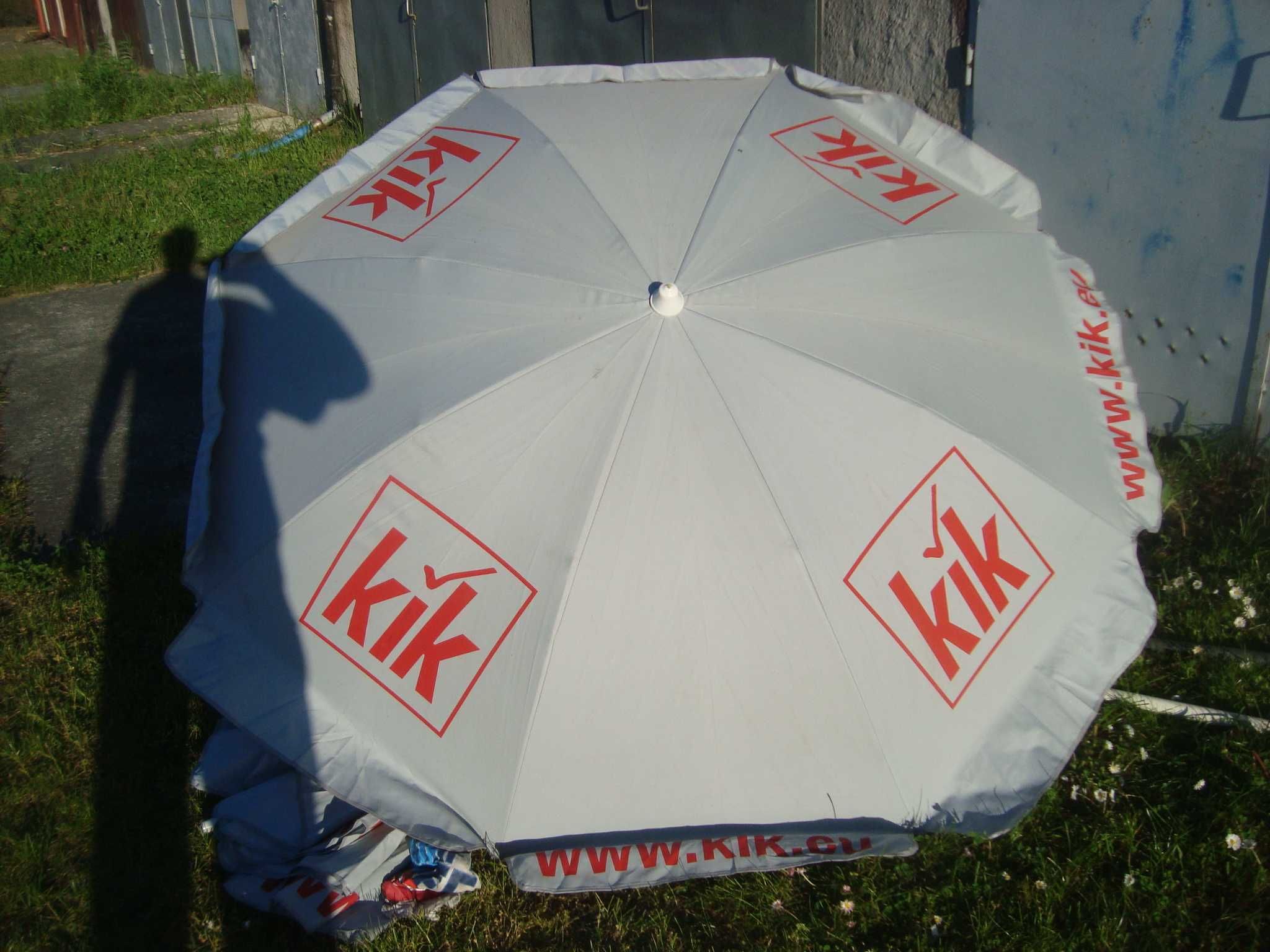 parasol ogrodowy czasza 2.5 m solidny z logiem stelarz metalowy