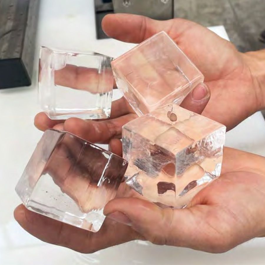 Лід куб, глиба, брила 5×5см, 5×7см.