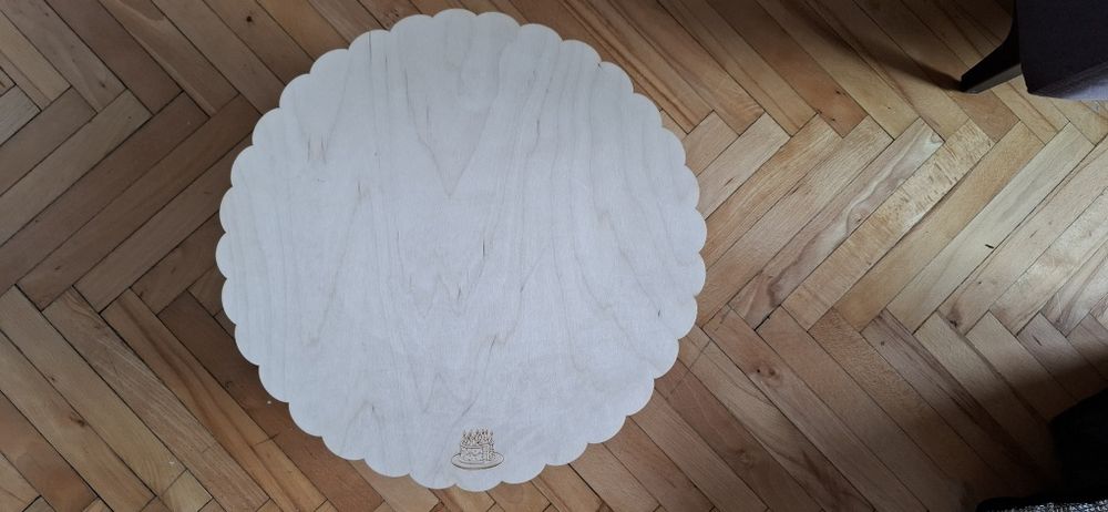 Drewniana podkładka pod tort 40cm