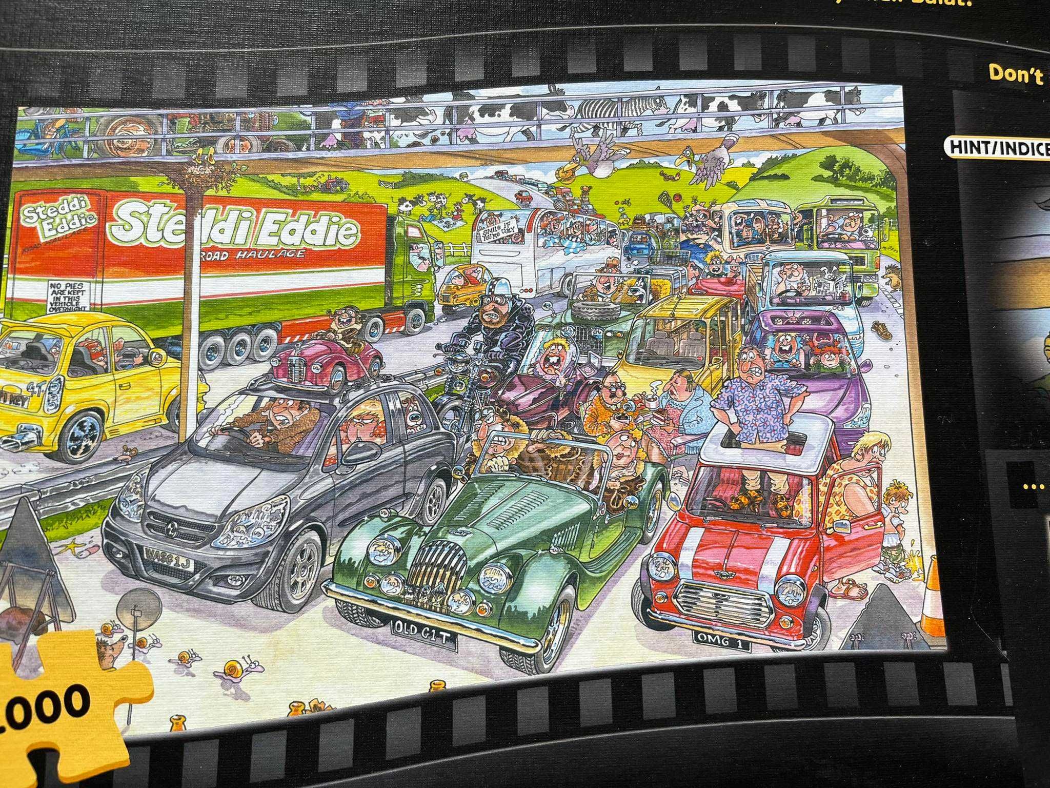 Puzzle Wasgij Original 19  Cone-gestion Pitstop 1000