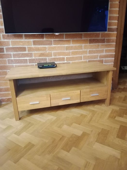 Szafka RTV dębowa, olejowana