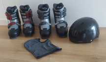 Buty narciarskie regulowane Roxa 220 - 255 r. 35 - 38 kask