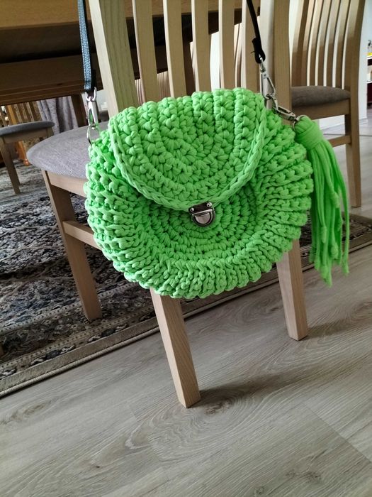 Torebka oreo ręcznie robiona na szydełku